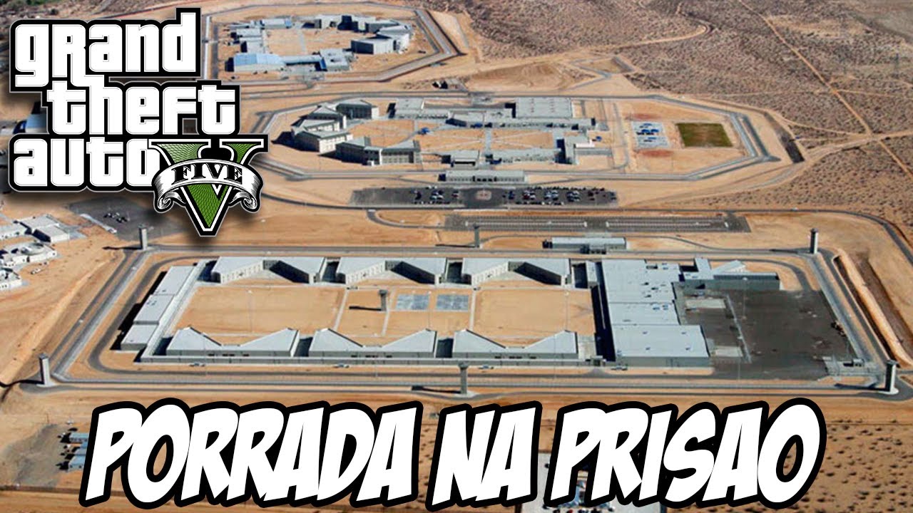 GTA V - Porradaria na prisão de novo
