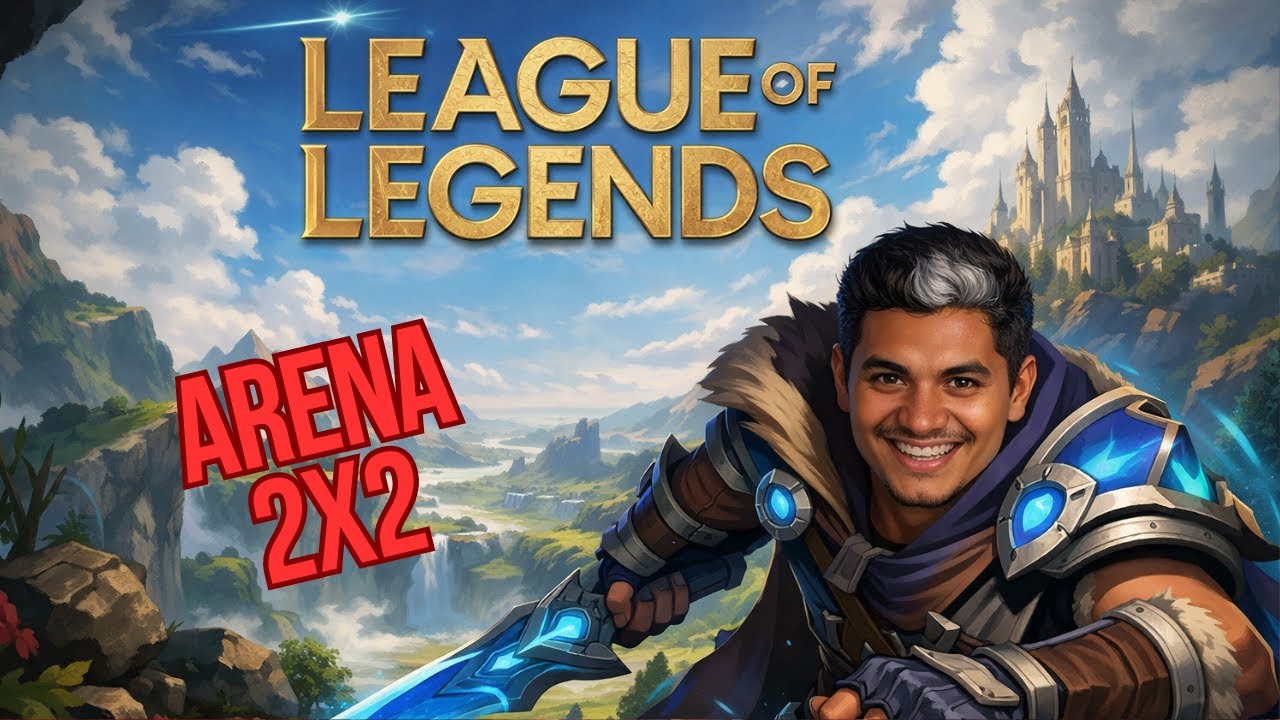 Partida na arena de Wukong duo com a Ahri