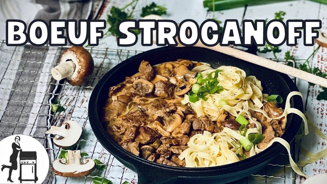 Boeuf Stroganoff im Dutch Oven | Original Rezept für den edlen Klassiker | Die Frau am Grill