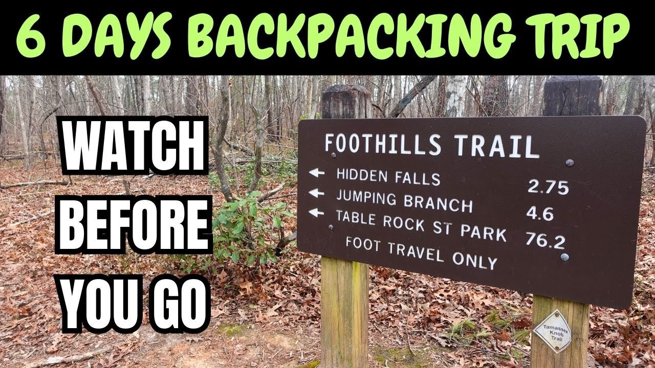 Thru hiking the foothills trail (6 days) 2024 recap video