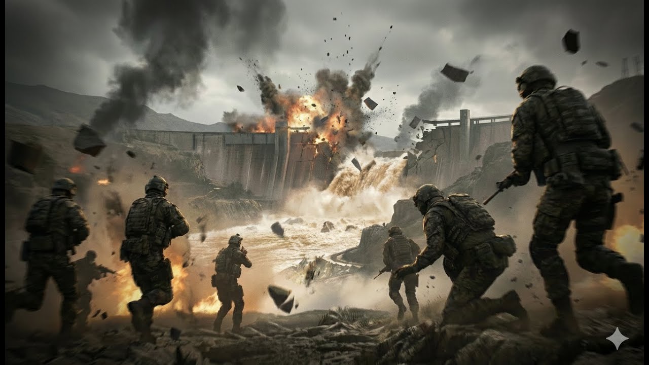 Battlefield 6 – Dam Destruction Scene 💣 | Pure Chaos Gameplay