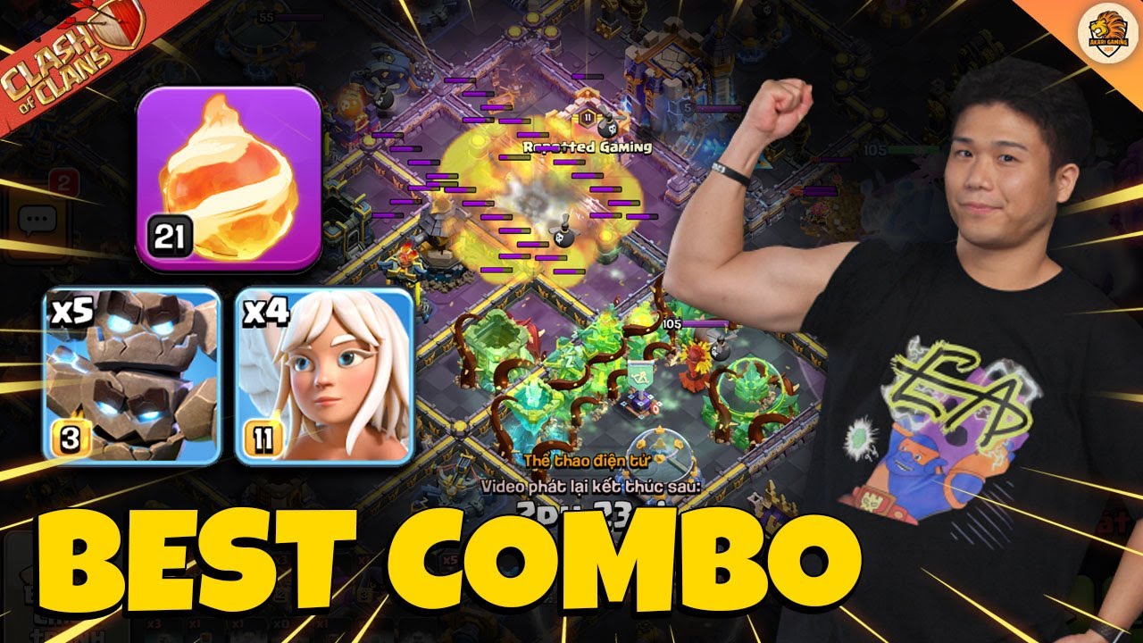 Đương Kim Á Quân Thế Giới Bị Khuất Phục Bởi Combo Này TH18 Attack Clash of clans | Akari Gaming