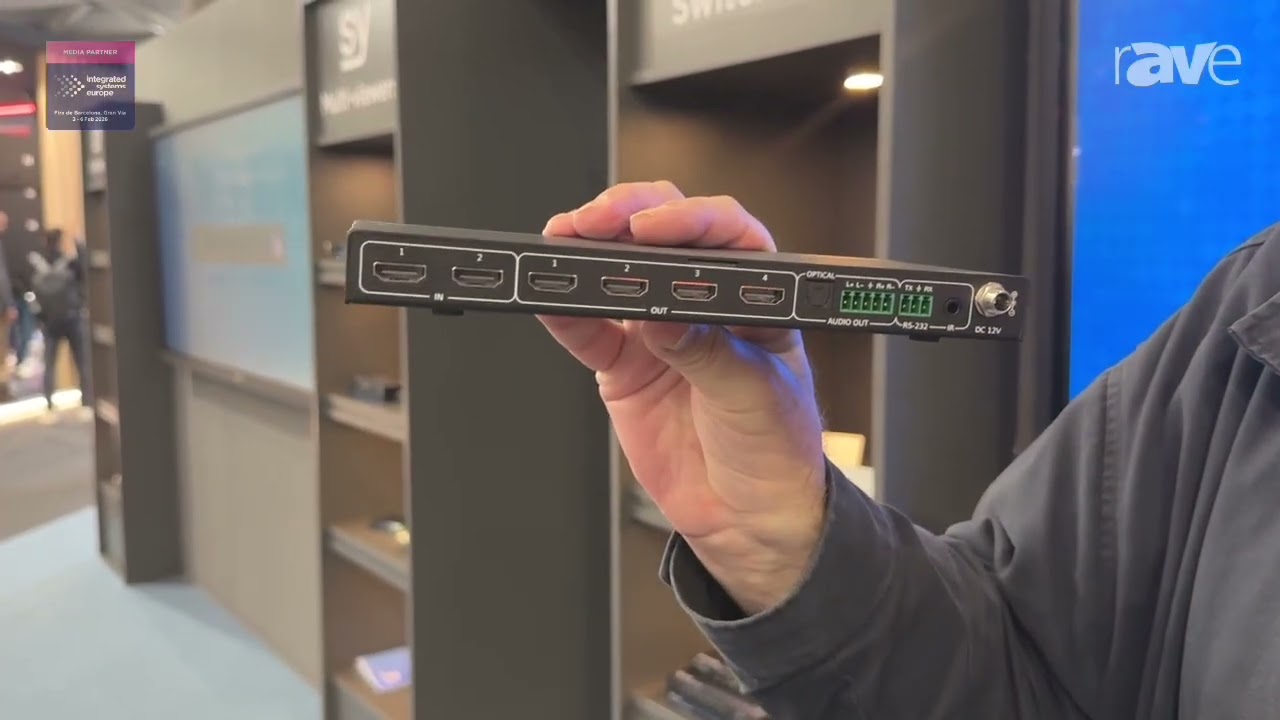 ISE 2026: SY Electronics Shows HDA24A-48G 2x4 Switcher Splitter