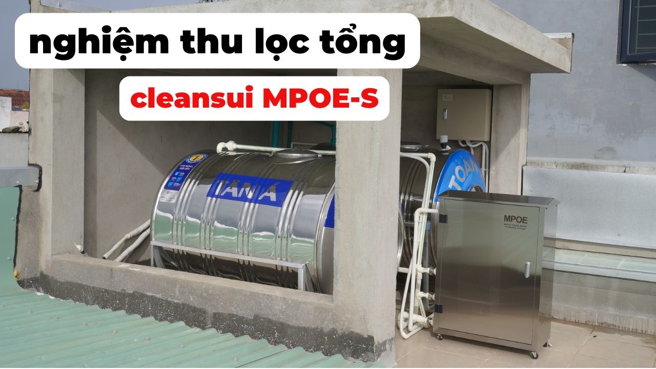 Nghiệm thu lắp đặt lọc tổng MPOE-S tại công trình đà nẵng | HUGA