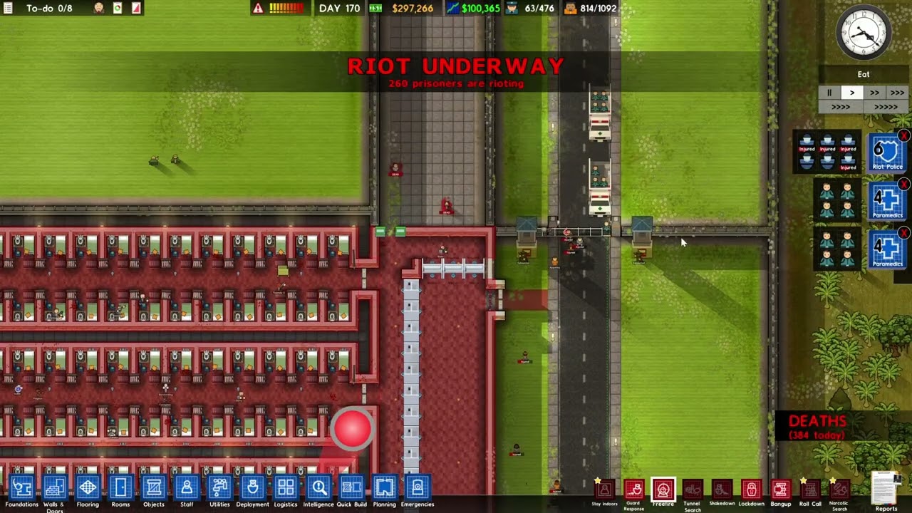 Prison Architect 1000 Inmate Challenge E53 Экстремальные испытания