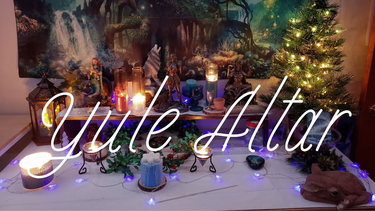 Welcome to My Winter Solstice sanctuary! ❄️ Yule Altar & Divination Table Tour ✨ #12daysofyule Day 2