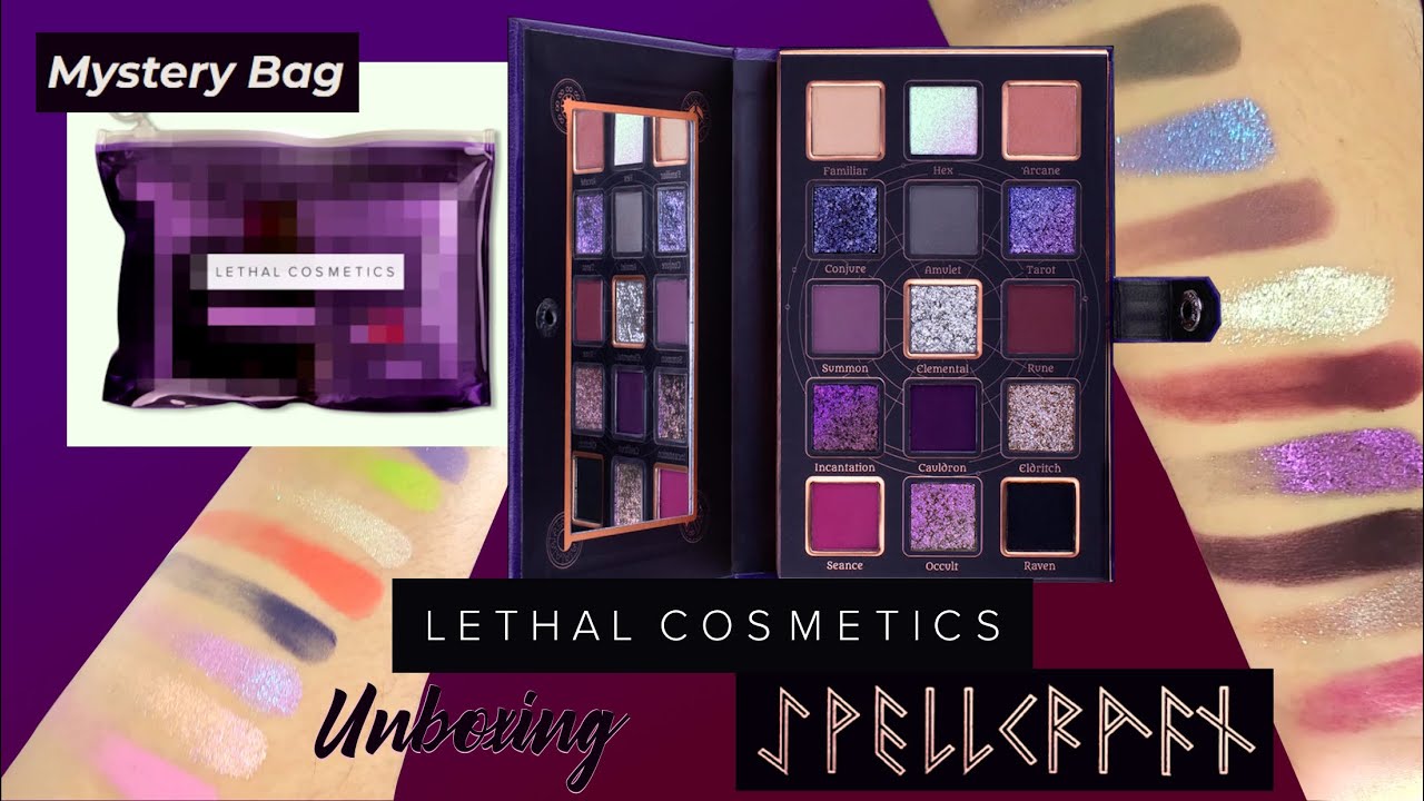 Lethal Cosmetics Spellcraft and Mystery Bag UNBOXING & SWATCHES!