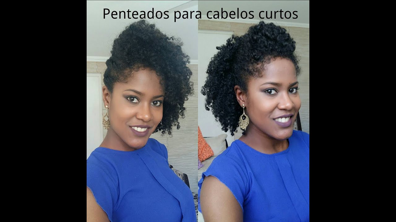 Tutorial - 2 penteados para cabelos cacheados curtos