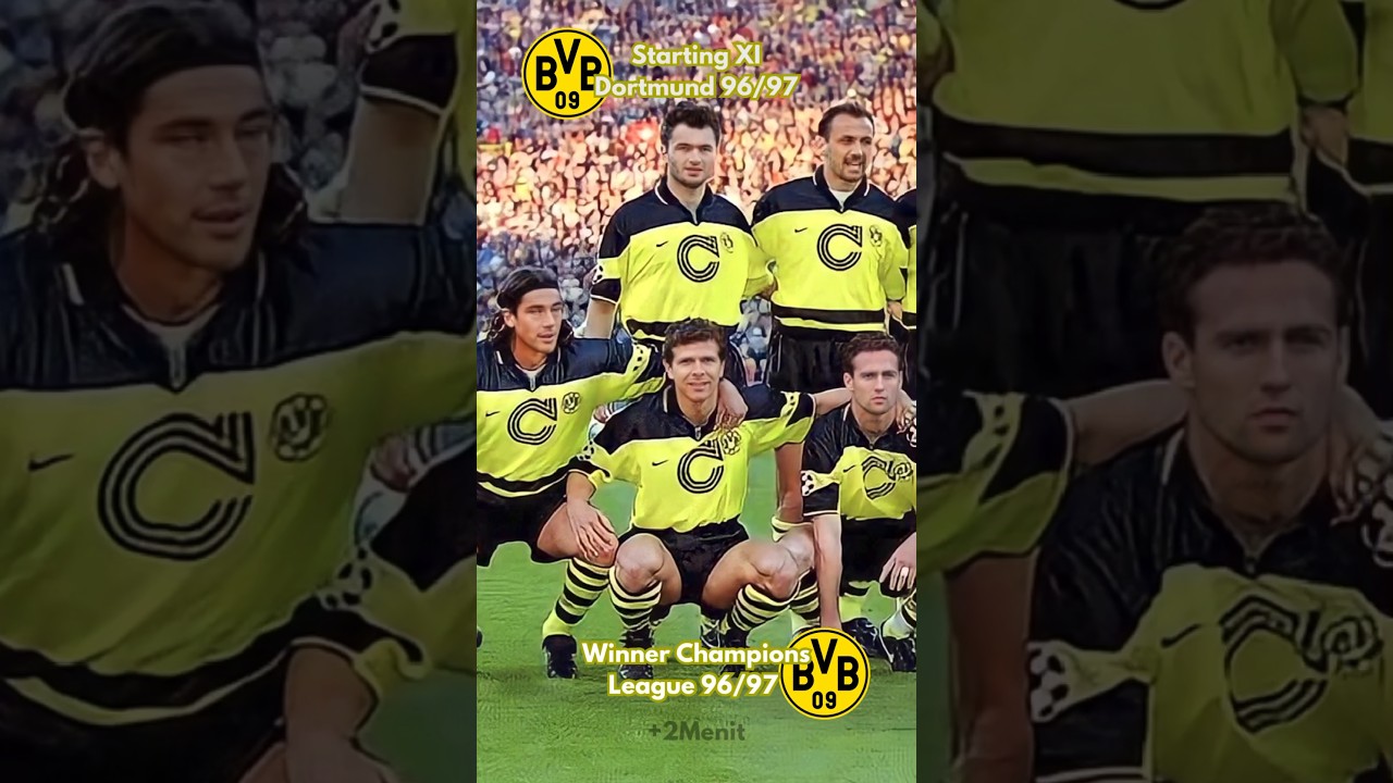 Borussia Dortmund Squad 1996/1997!🟡💛 Winners Champions League!🔥#dortmund