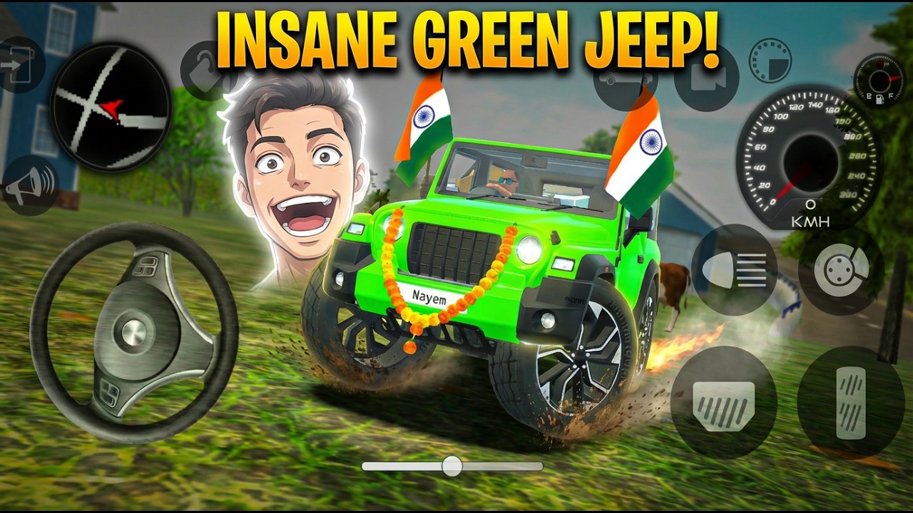 Modified Mahindra Thar😈Games:Indian Thar (Gadi Wala Games) Car Game Android Game - And roid Gameplay