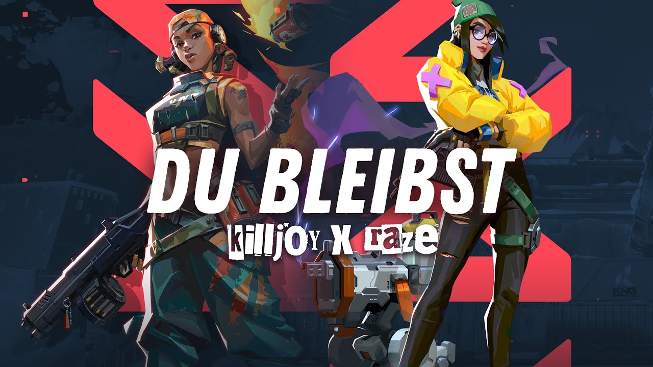 Valorant Killjoy theme song - Du Bleibst by SAM - 「AMV」- Killjoy x Raze (Lyrics + ENG subs)