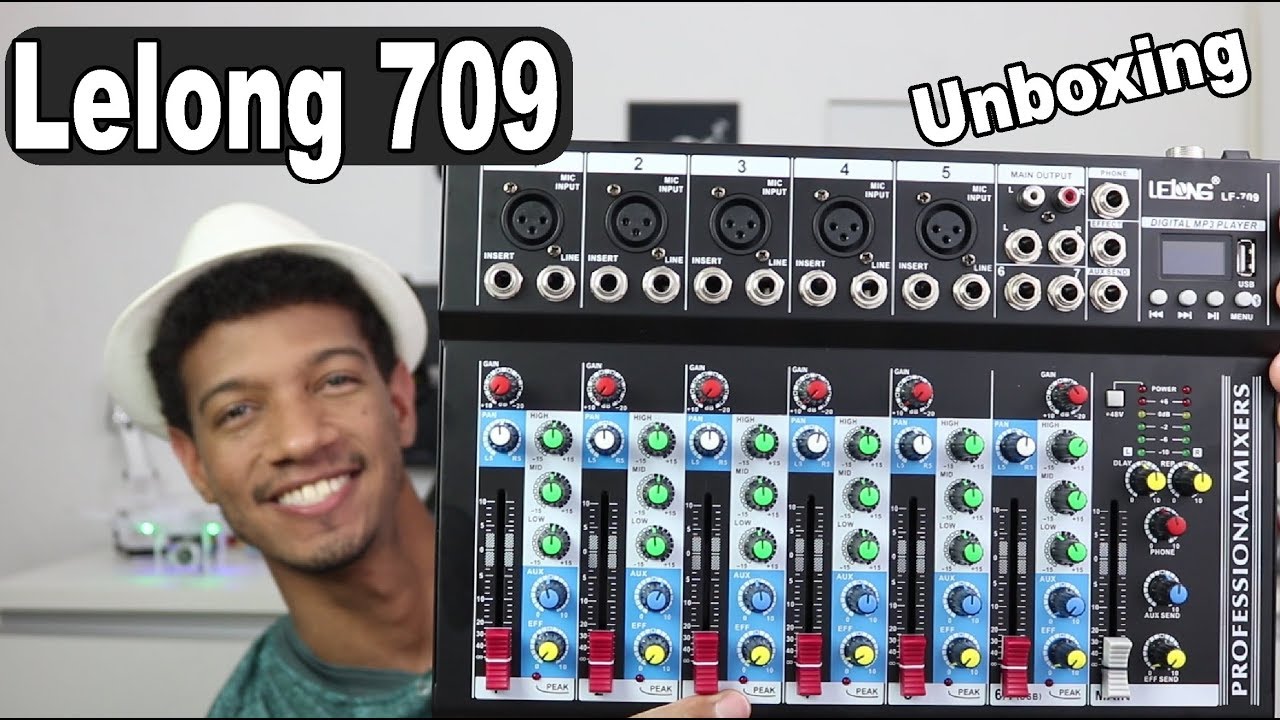 MESA DE SOM LELONG LE 709 COM BLUETOOTH 8 CANAIS! Link Atualizado 2024
