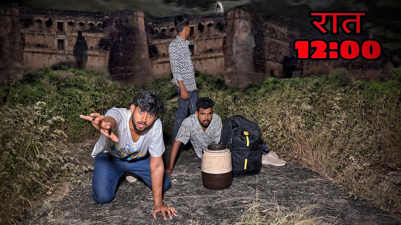 Overnight survival challenge in most haunted palace 😨
