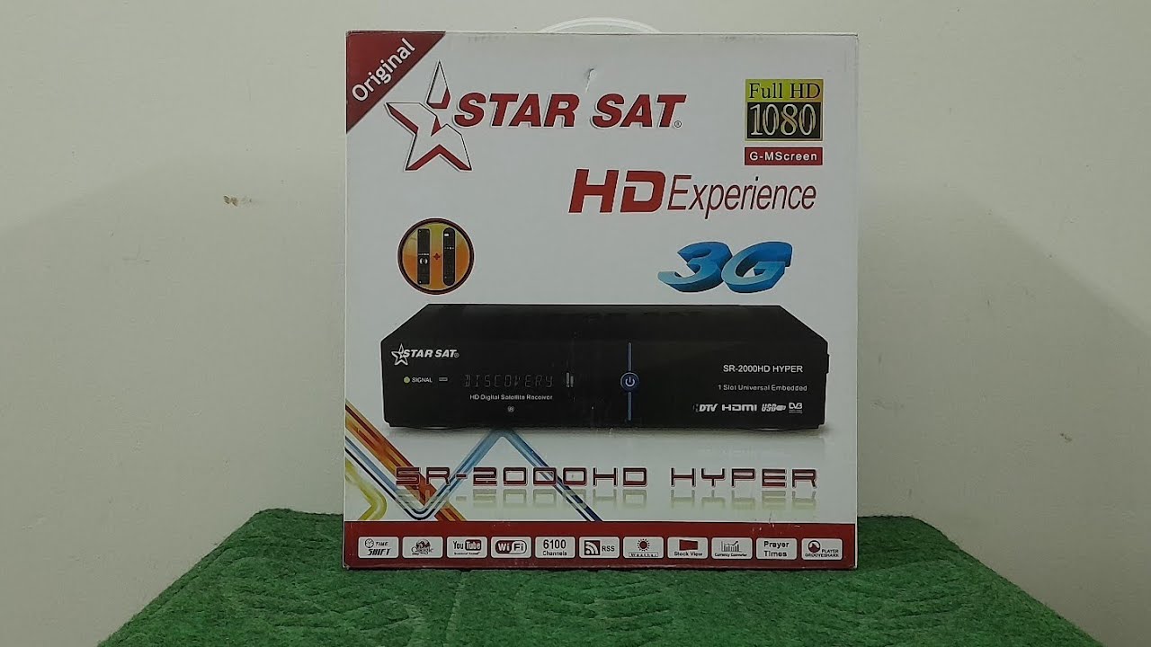 StarSat SR-2000HD HYPER l Unbox l Urdu l 2x Remotes l Dolby Audio l WiFi l Crystal Picture l 2x USB 