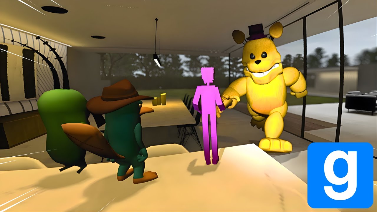 FUGINDO do FREDBEAR na CASA GIGANTE 😱 Gmod | ESCONDE-ESCONDE