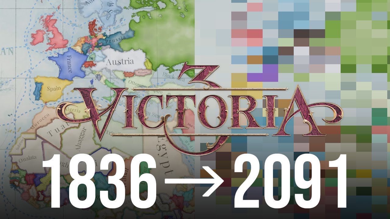 Victoria 3 AIのみでゲームを進めたらどの国がトップになるのか!? AI Only Timelapse 1836-2091 AIバトル ビクトリア3