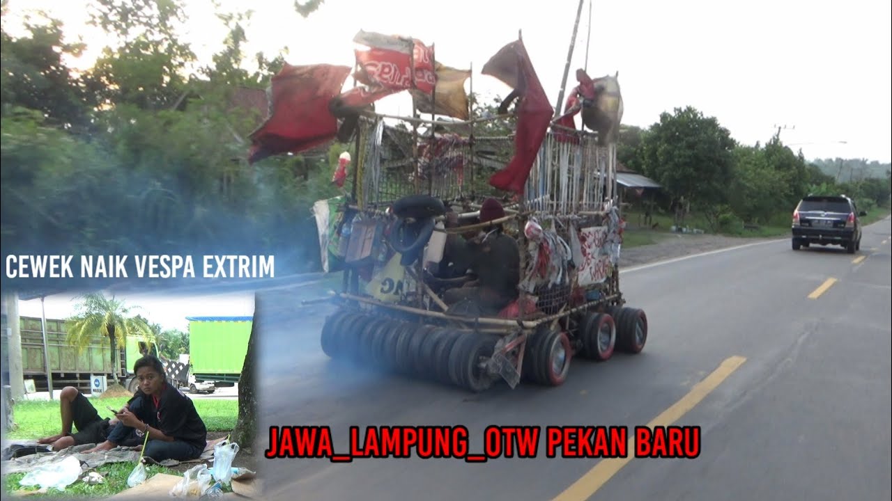 Vespa extrim  wanita keliling Indonesia,saat nya pulang ke Pekanbaru