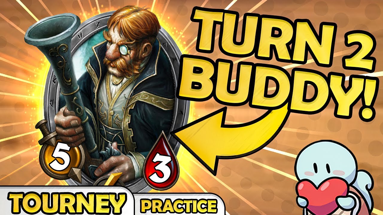 TURN 2 Buddy EZ WIN! | Hearthstone Battlegrounds