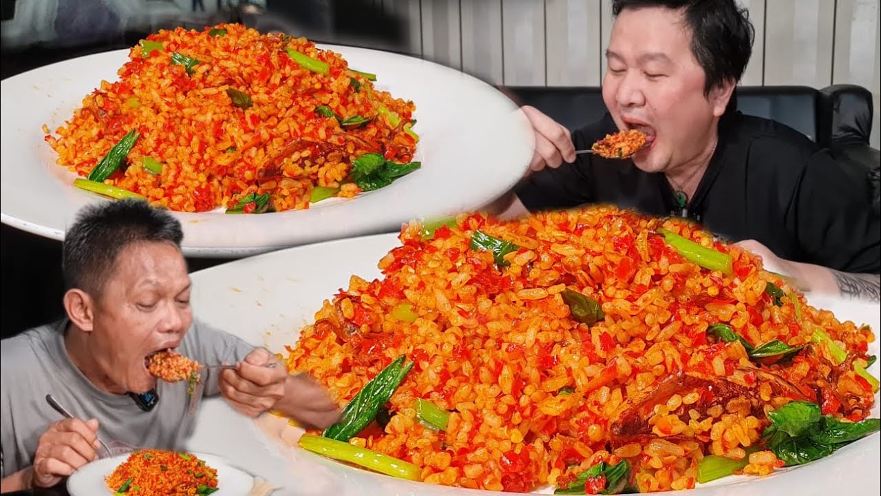 DI MASAKIN MAS OMPONG NASI GORENG CUMI ASIN DENGAN 500 RAWIT
