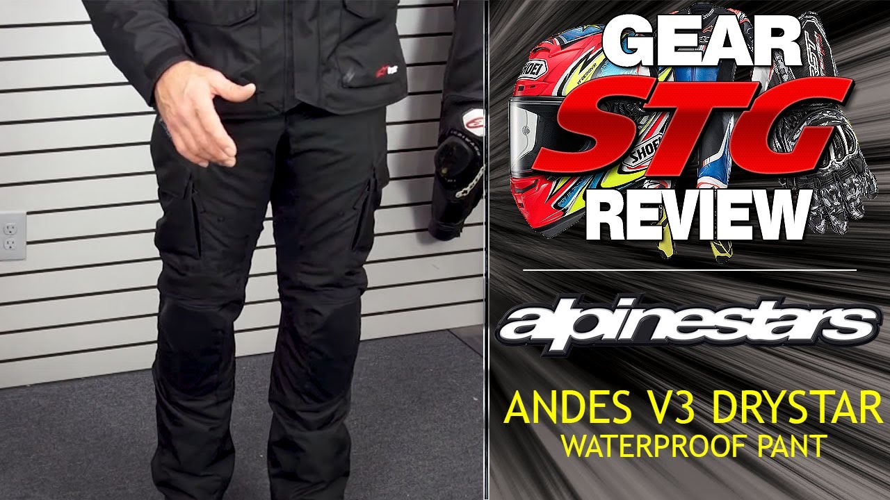 Alpinestars Andes V3 Drystar Waterproof Pant Review | Sportbike Track Gear