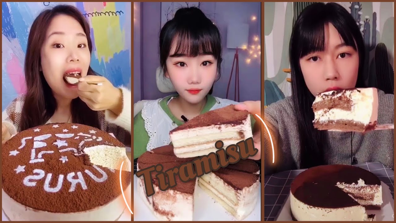 [ASMR Desserts] TIRAMISU DESSERTS ASMR/ Mukbang |먹방 | 饮食表演 | Eating Sound