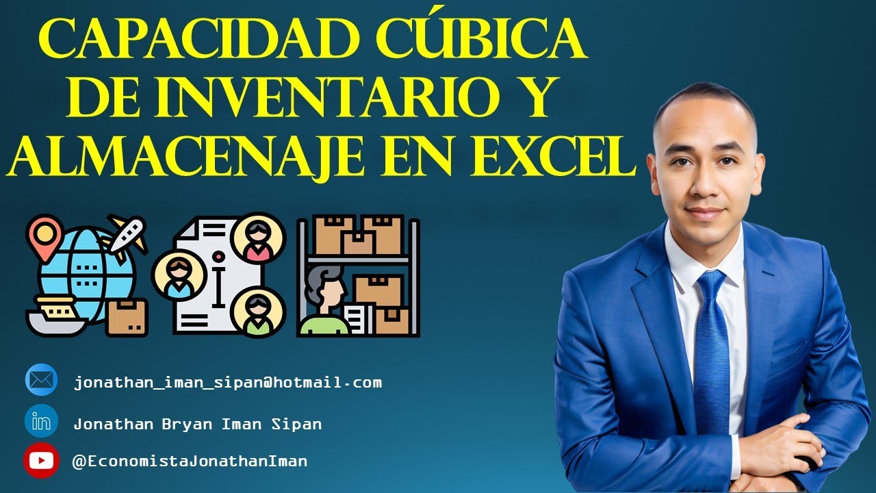 CAPACIDAD CÚBICA DE INVENTARIO Y ALMACENAJE EN EXCEL