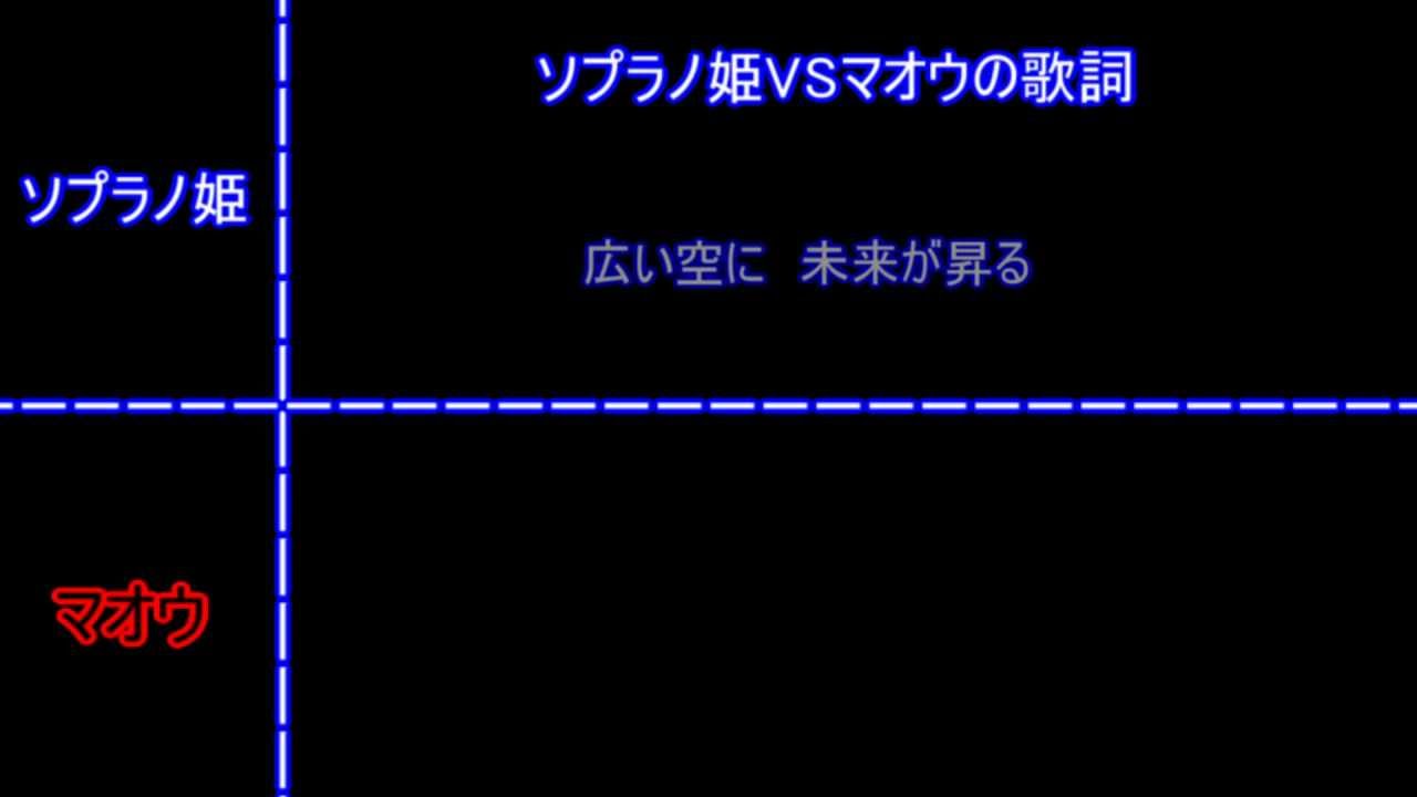 太鼓の達人　ソプラノ姫VSマオウ　歌詞
