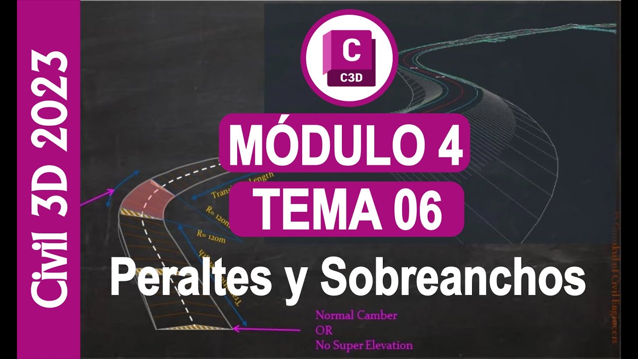 PERALTES Y SOBREANCHOS CIVIL 3D 2023 MODULO - 04 TEMA - 06