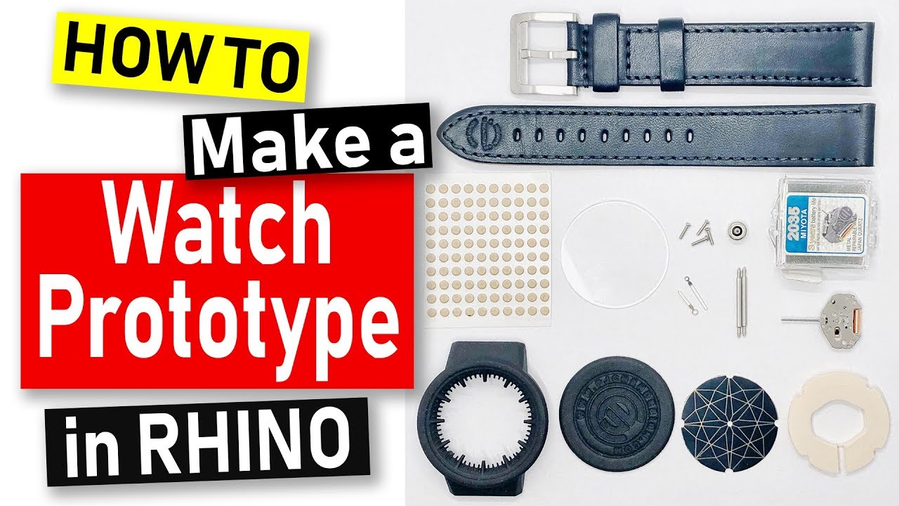 Make Your Own Watch Prototype with Rhino, 3D Printing and Laser Cut.