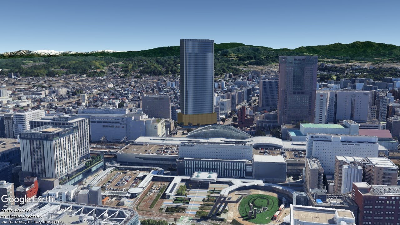 妄想MAP「金沢都ホテル跡地再開発（仮）」の風景を妄想する。