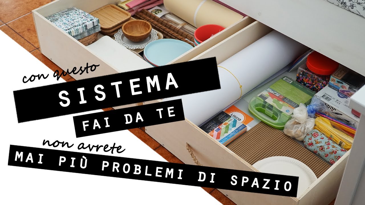 Con questo FUNZIONALE SISTEMA FAI DA te non avrai MAI PIU' PROBLEMI DI SPAZIO! ORGANIZZO RICICLANDO