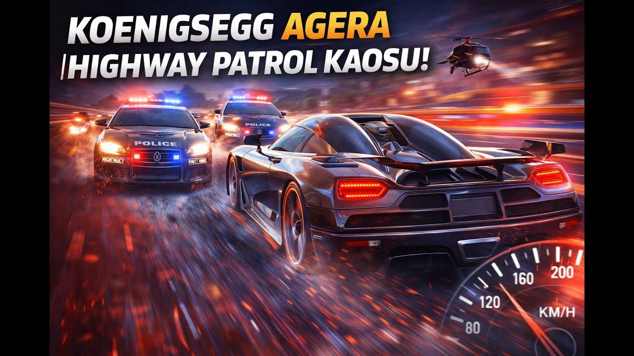 Highway Patrol’e Karşı Koenigsegg Agera Gücü! #12