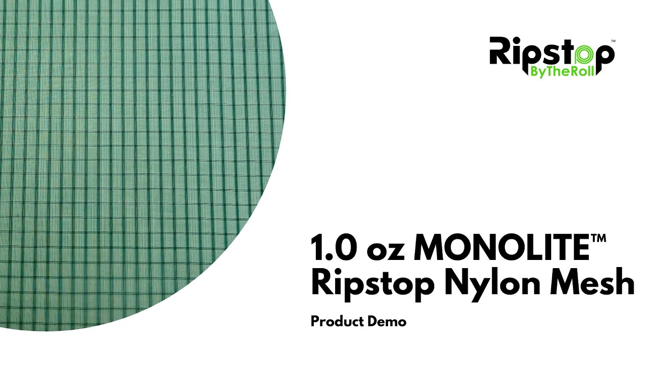 1.0 oz MONOLITE™ Ripstop Nylon Mesh - Fabric Demo Video