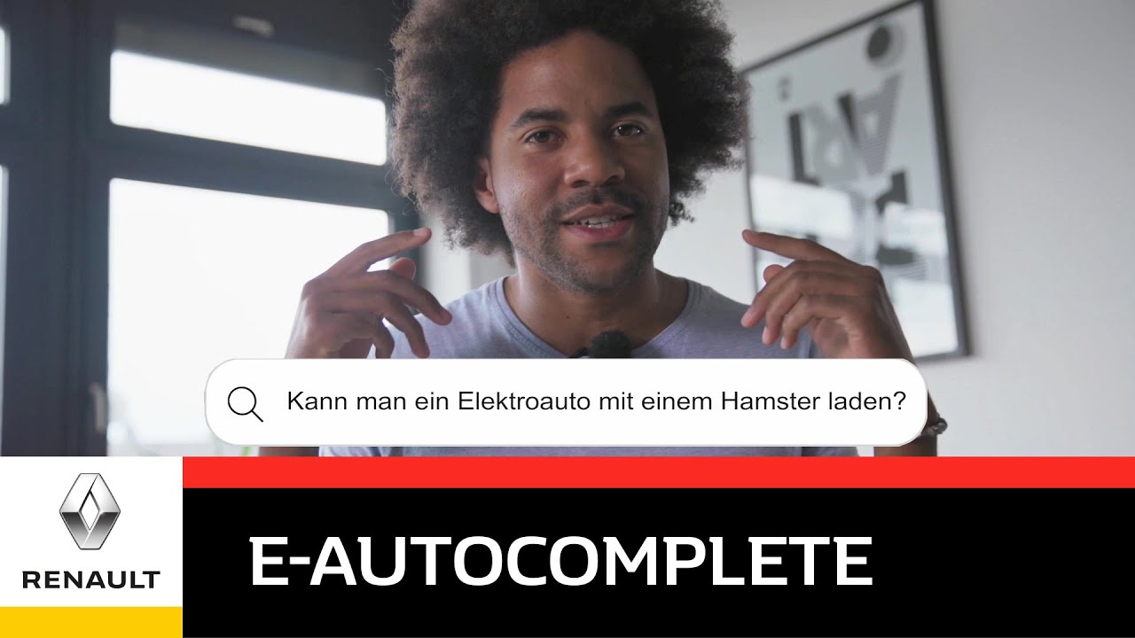 Kann man ein Elektroauto mit einem Hamster laden? Alex Bangula und der neue Renault ZOE.