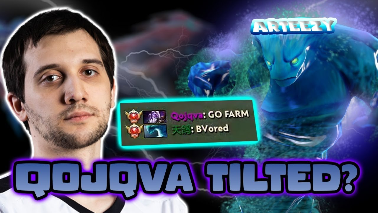 Arteezy going CRAZY - QOJQVA TILTED?