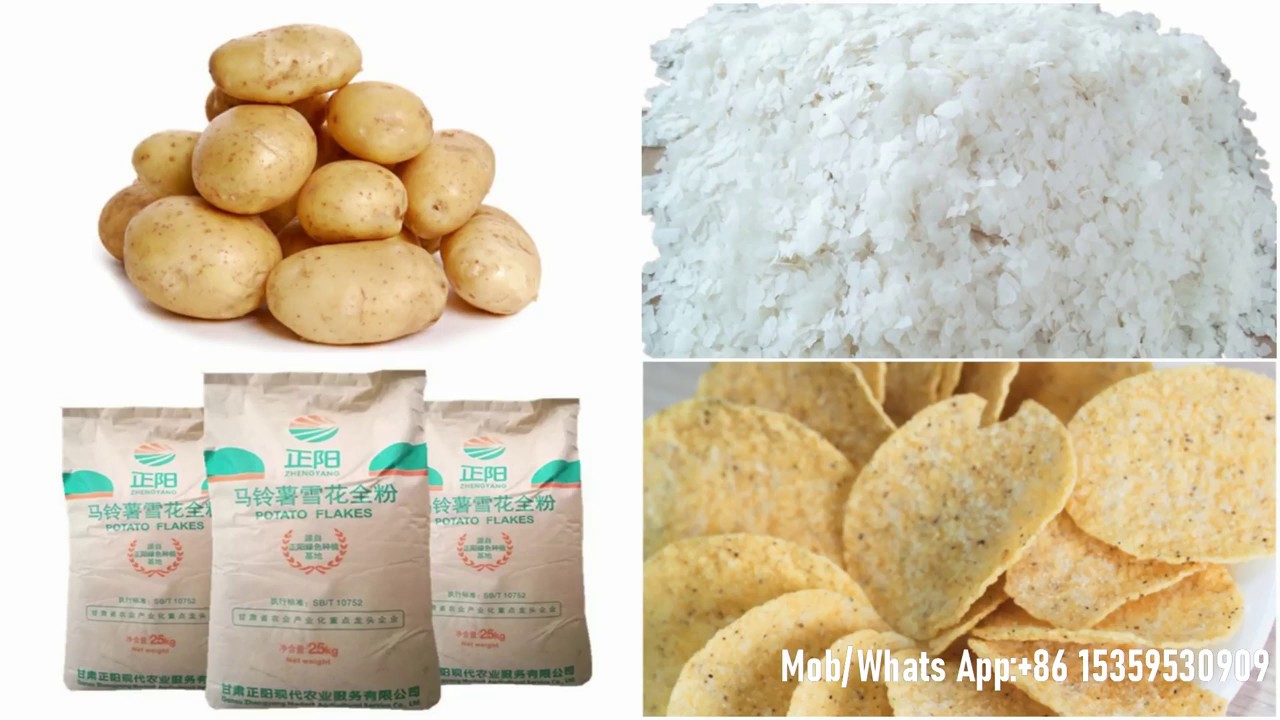 Fully Automatic Potato Flakes Powder Production Line Potatos Flakes Making Machine