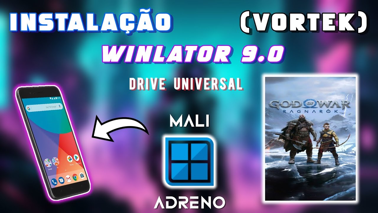 COMO INSTALAR WINLATOR 9.0 ATUALIZADO! ADRENO, MALI - BOX 64, VORTEK, DXVK, VIRGL, WINDOWS 11,10,7