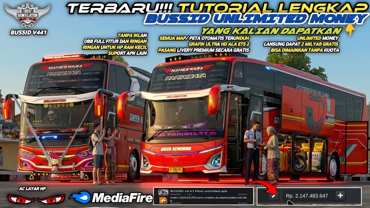 UPDATE BUSSID 4.4.1 OBB TERBARU 2026 FULL ROMBAK TOTAL‼️!! CARA PASANG APK + OBB | BISA SEMUA HP 