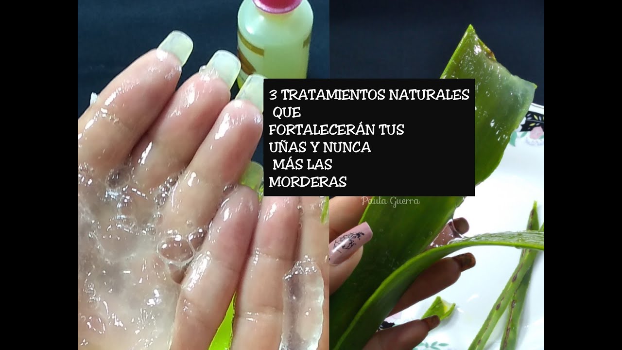 TRES TRATAMIENTOS NATURALES QUE TE AYUDARÁN A FORTALECER TUS UÑAS | Y NO LAS MORDERAS NUNCA MÁS|