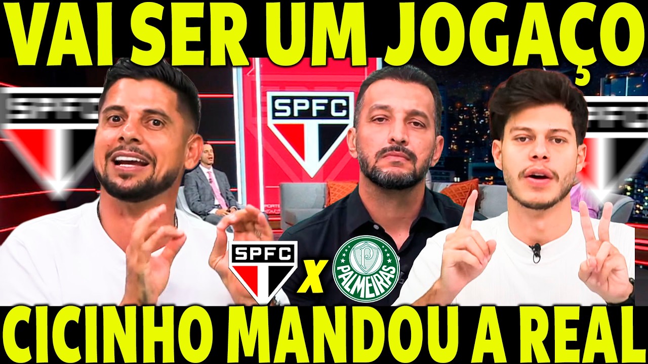 VAI SER UM JOGAÇO! EDU DRACENA TÁ PREOCUPADO! CICINHO MANDOU A REAL NO DEBATE SOBRE O SPFC!