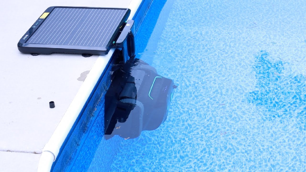 WYBOT S2 Solar: Solar Powered Self Docking Pool Cleaning Robot!