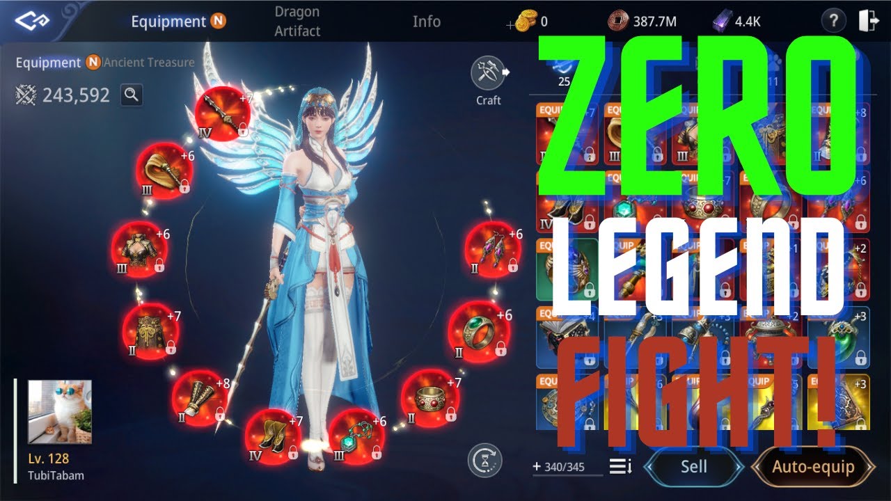 ZERO LEGEND TAOIST DESTROYS ENEMIES - MIR4 PVP