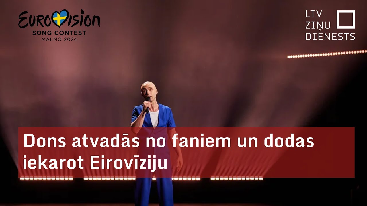 Dons atvadās no faniem un dodas iekarot Eirovīziju