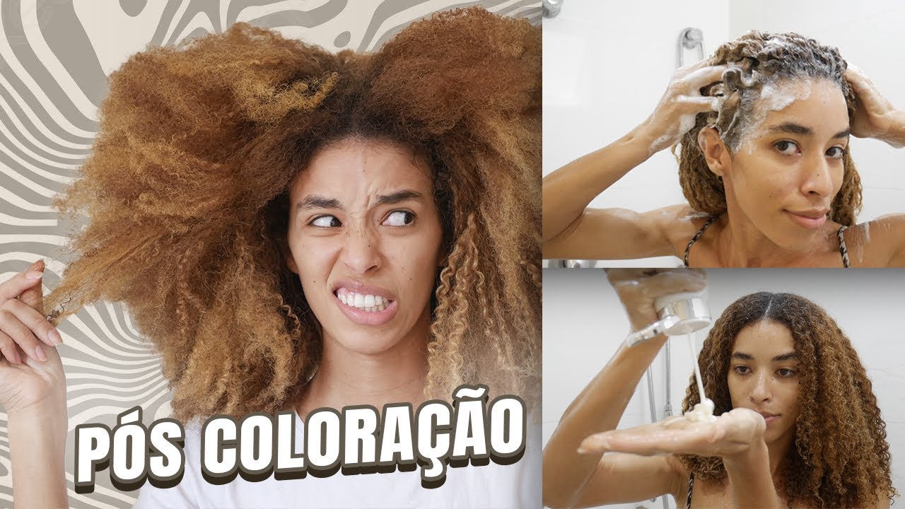 MINHA ROTINA CAPILAR PÓS COLORAÇÃO