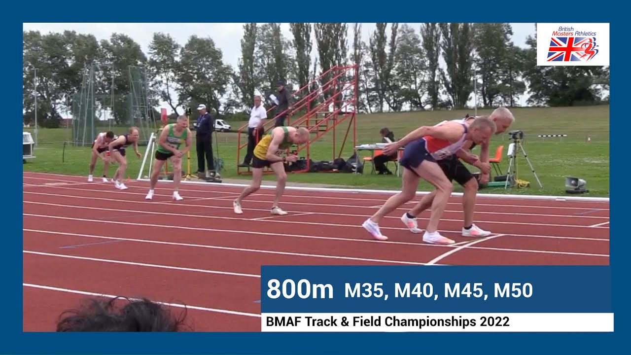 BMAF T&F Championships 2022 - M35, M40, M45, M50  - 800m Races
