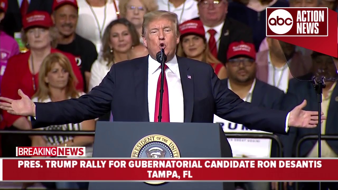 President Trump rally in Tampa part 1
