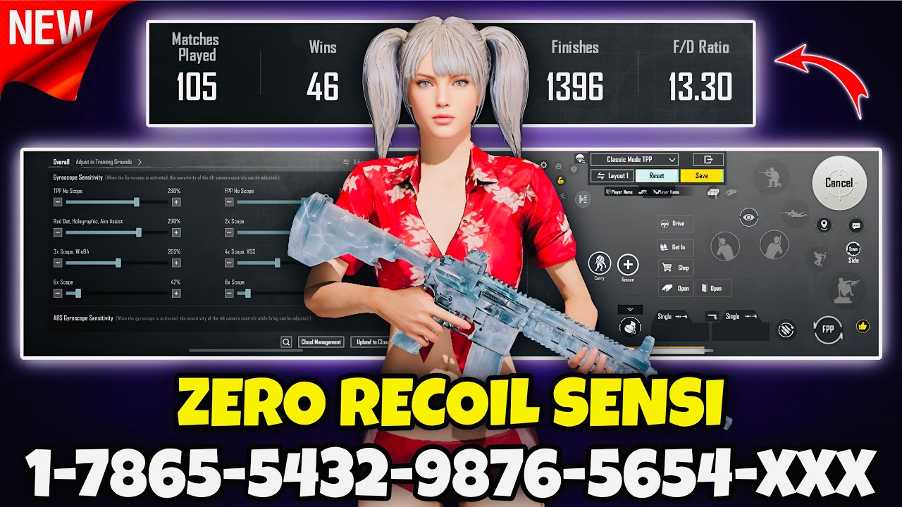🔥PUBG MOBILE/BGMI SENSITIVITY SETTINGS 2026 |✅BEST SCOPE SENSITIVITY SETTINGS | NEW UPDATE 4.5 CODE.