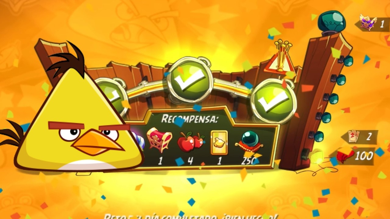 Angry Birds 2 - Daily Challenge (Reto del día) Chuck (4-5-6) 25/02/2026