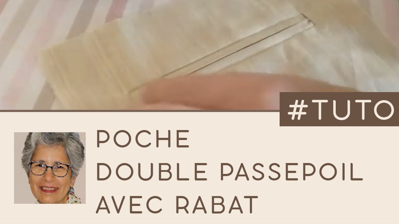 POCHE DOUBLE PASSEPOIL AVEC RABAT