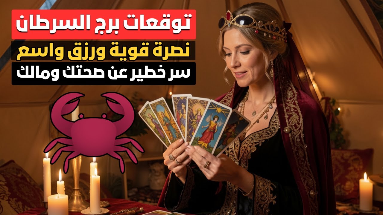 توقعات برج السرطان ♋️ نصرة قوية ورزق واسع  💪 واحدة قريبة منك سحرتك ⚠️ حب جديد ورجوع شخص غالي 💖